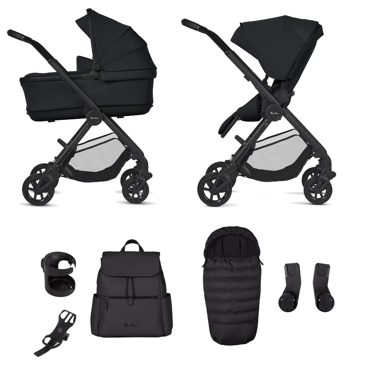 Silver Cross Dune 2 Pram Pushchair Bundle Accessory Pack Space